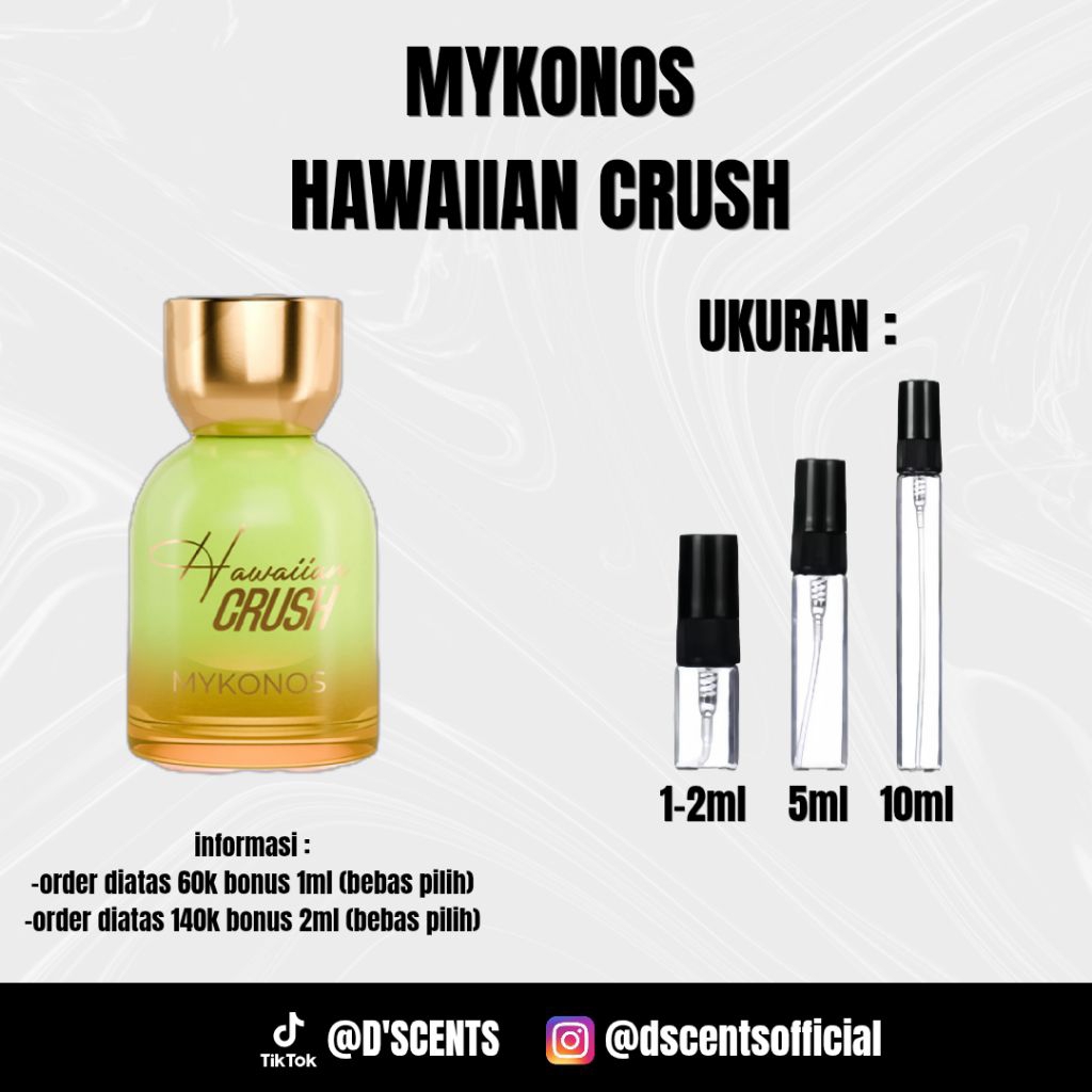 (DECANT PARFUM) Mykonos Hawaiian Crush