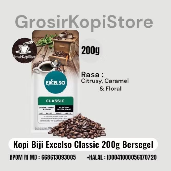 Coffee Bean Excelso Classic 200g| Kopi Biji Excelso Classic 200g9
