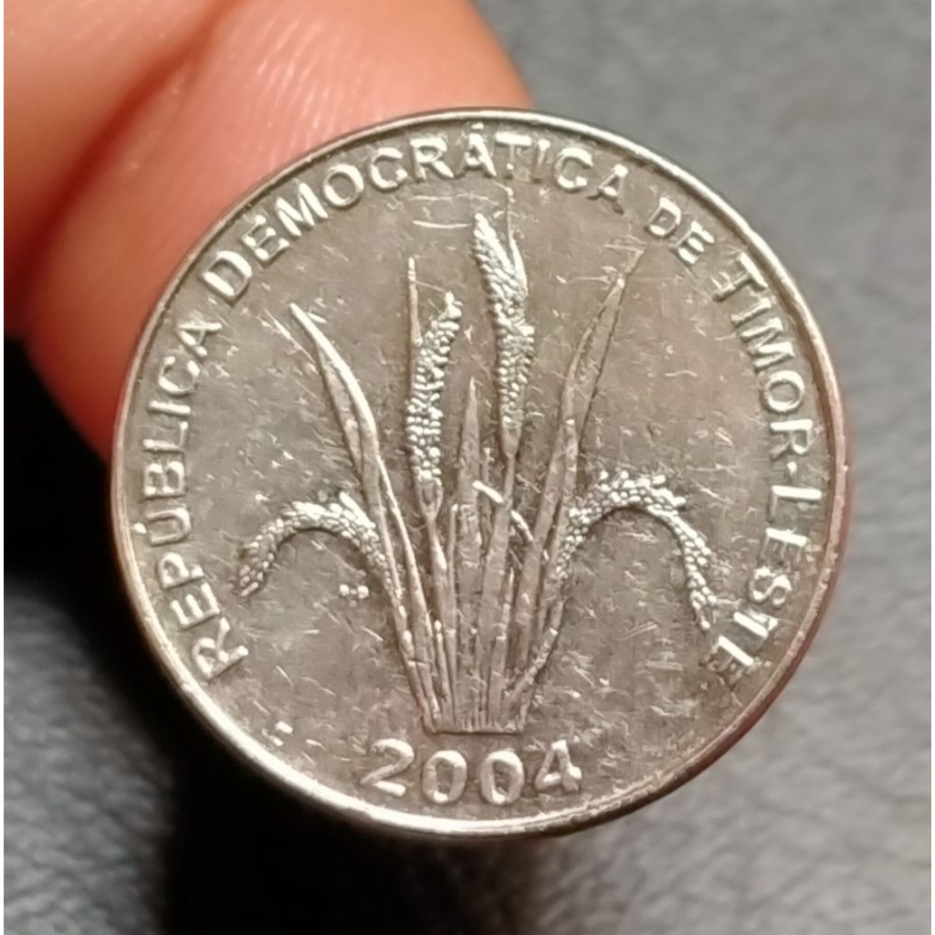 Koin Kuno Timor Leste 5 Centavos padi 2004