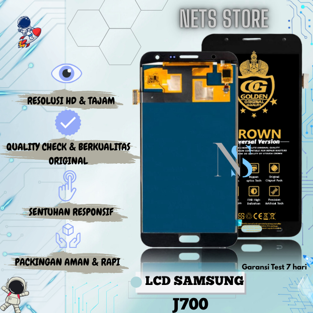 LCD SAMSUNG GALAXY J7 / TOUCHSCREEN SAMSUNG J7 / J700 / J700F / J700G / J7 2015 FULLSET LCD + TS ORI