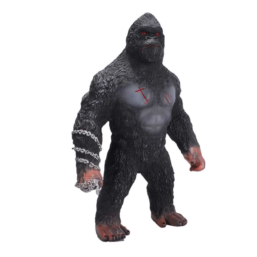 An4 Mainan Kingkong Jumbo Full Karet Ada Suara Sudah Termasuk Baterai Figure Beruang Madu Zebra Kare