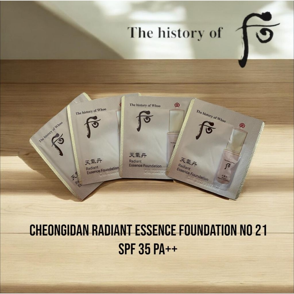 The History of Whoo Radiant Essence Foundation  Double radiant base