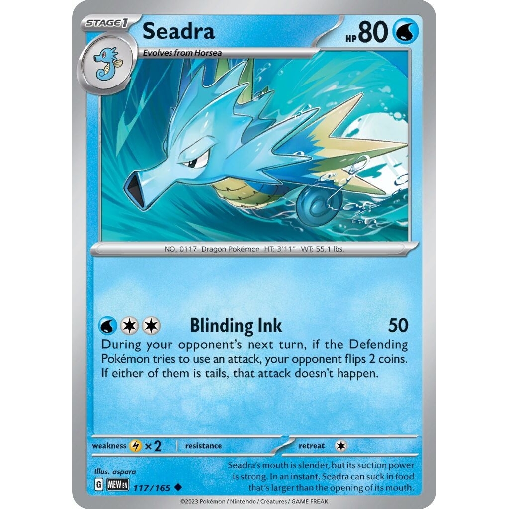 Tcg Pokemon Seadra Mew 151