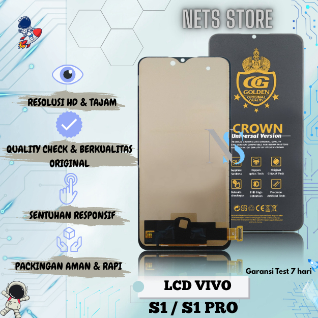LCD TOUCHSCREEN VIVO S1 1907 / S1 PRO 1920/ Y7S / Y9S ORIGINAL FULLSET COMPLETE / LCD VIVO S1 / LCD 