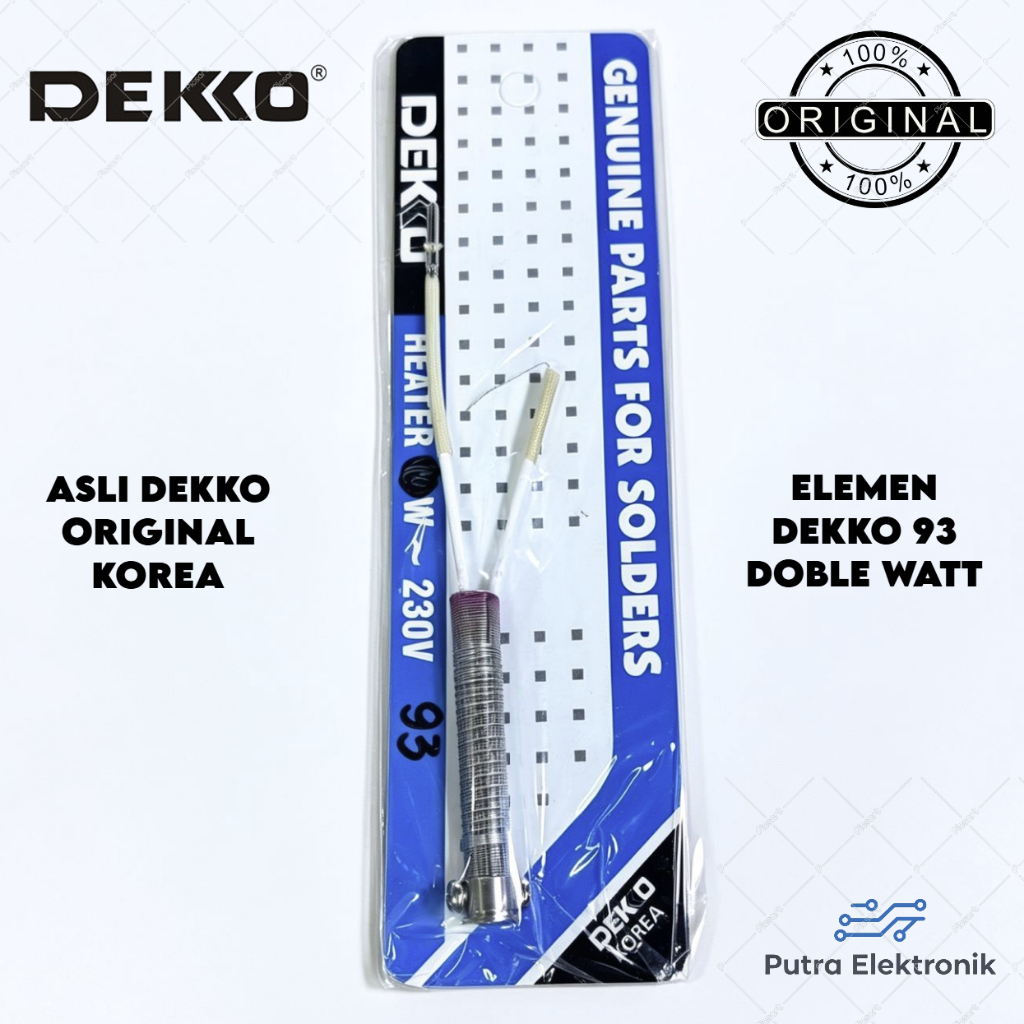 ELEMEN SOLDER DEKKO 93 DOBLE WATT / TUTUP ASLI ORIGINAL PEMANAS SOLDER DEKKO 93