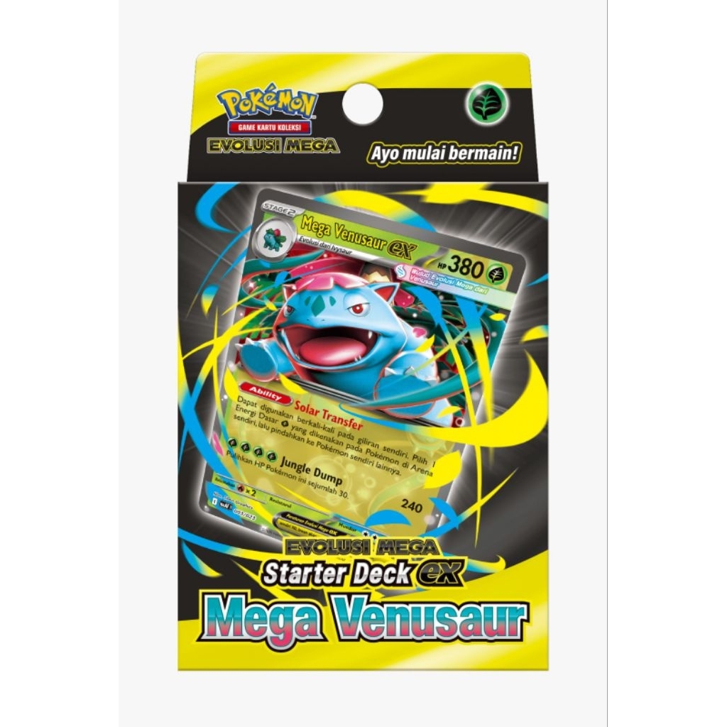 TCG Pokemon Starter Deck Mega Venusaur Ex Segel