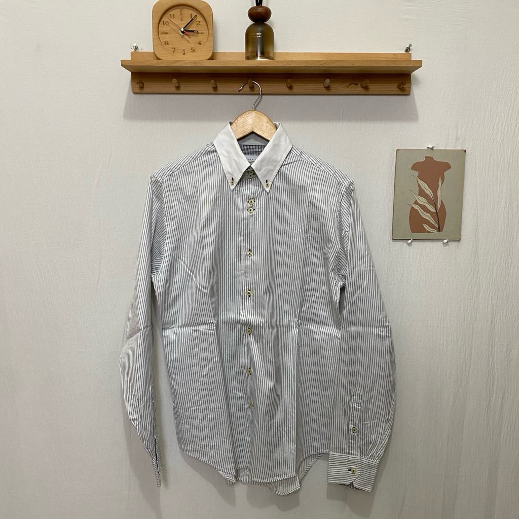 kemeja panjang pria ZARA MAN original