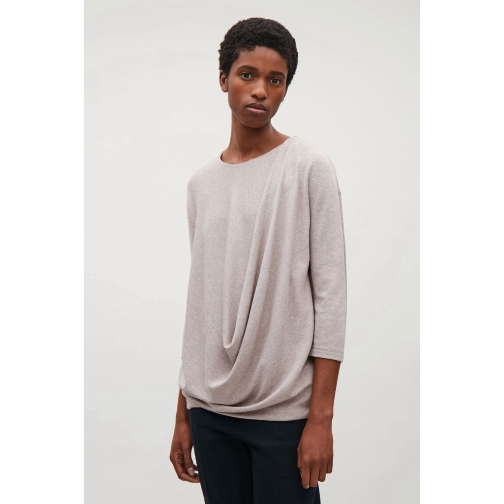COS Asymmetric Drape Top NEW