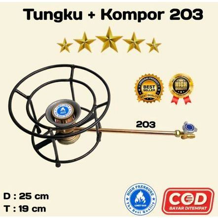 Kompor Mawar 203 + Tungku Bulat Kecil / Kompor Semawar 203 + Tungku Bulat Kecil / kompor mawar set /