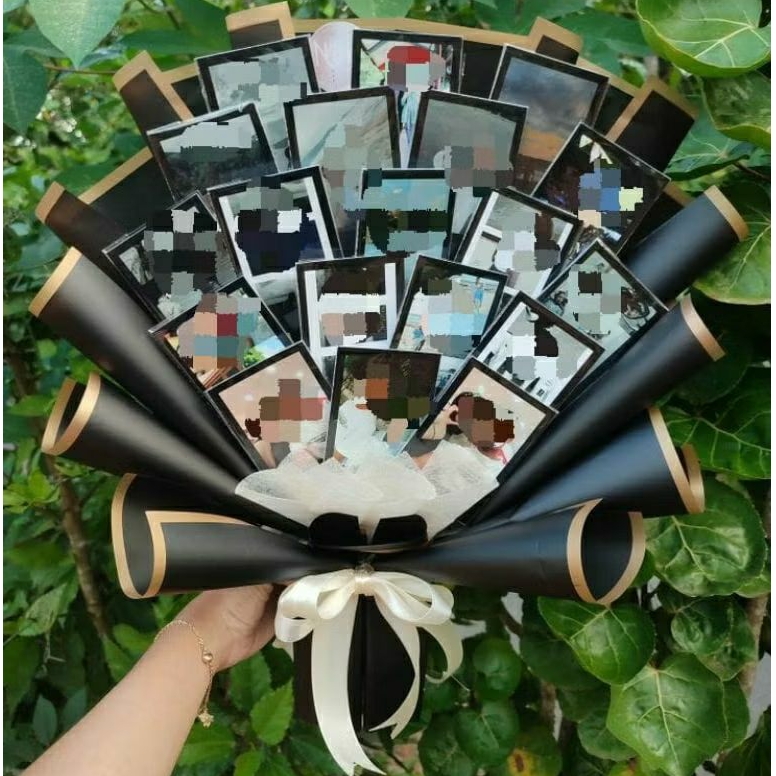 buket foto custom, foto polaroid