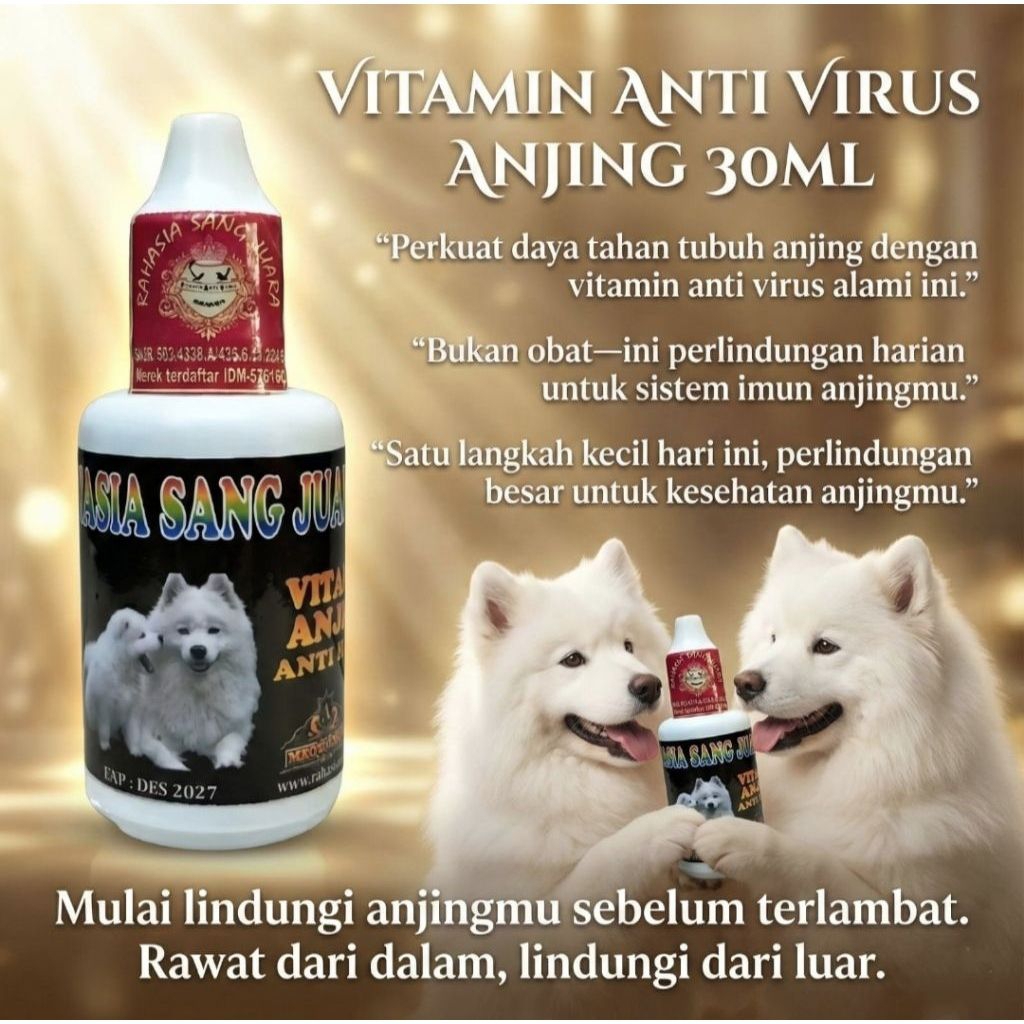 Vaksin Anti virus anjing 30 ml