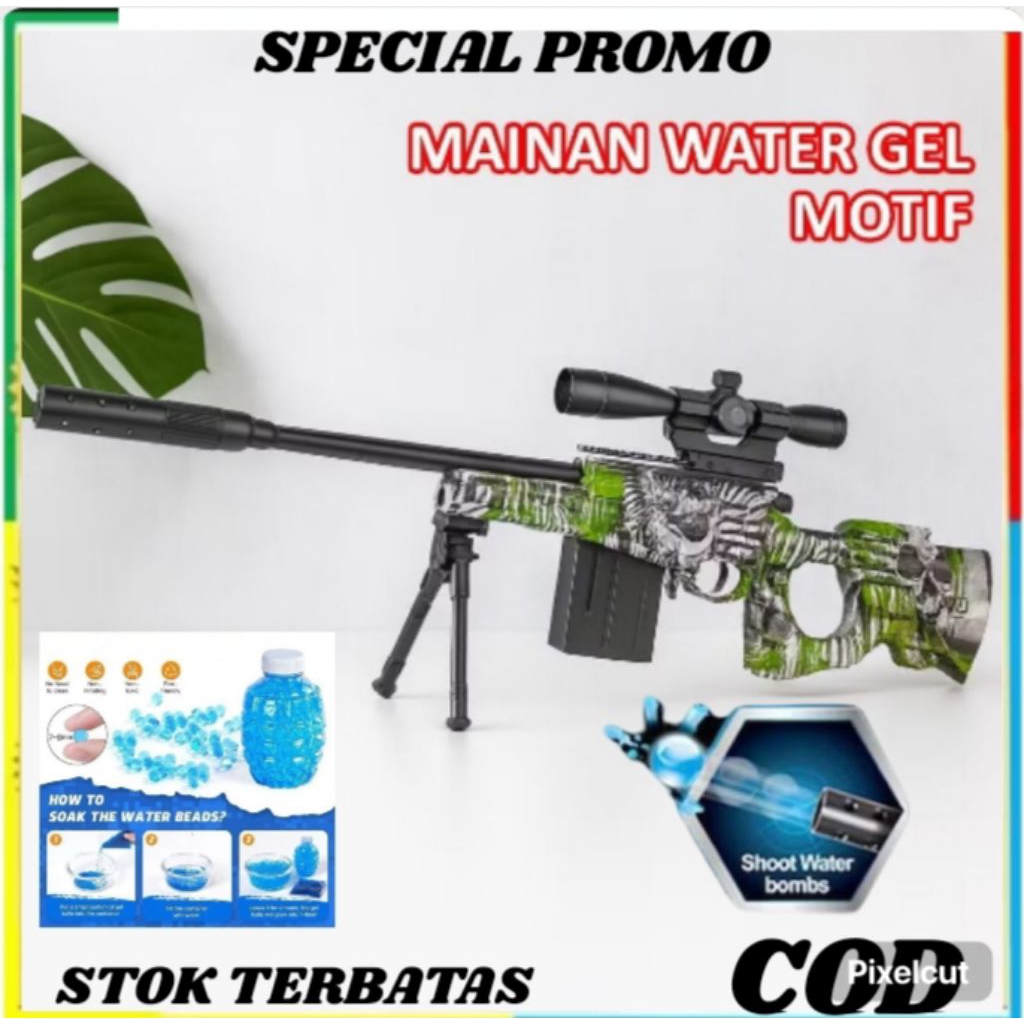 MAINAN PISTOL PISTOLAN TEMBAK TEMBAKAN  ANAK LAKI LAKI PELURU BUSA SNIPER NERF BULLET AWM MURAH/MAIN
