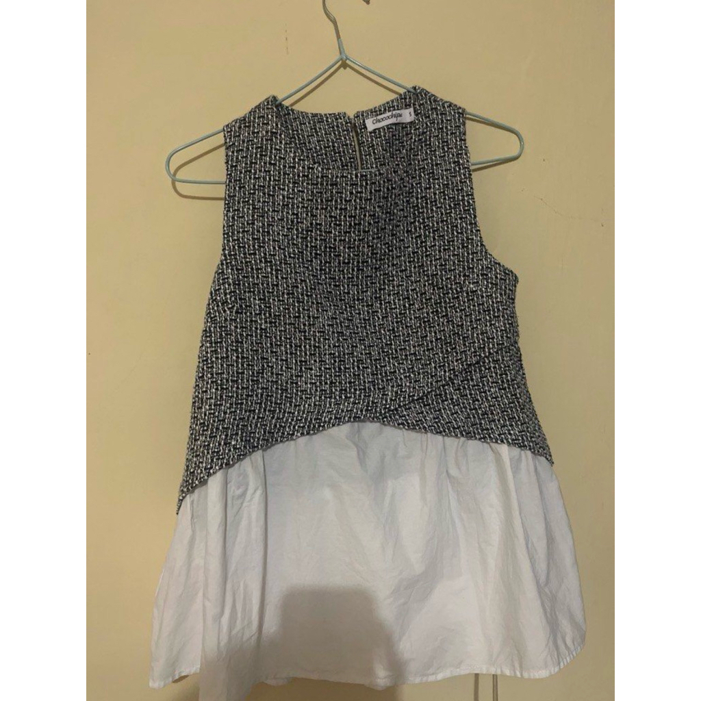 chocochips boutique tweed top