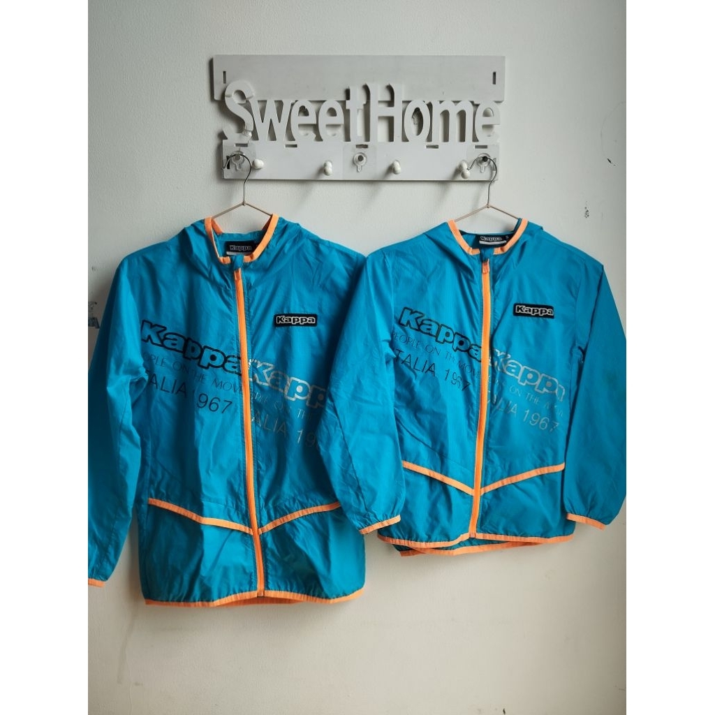 jacket running windbreaker kappa adik kaka  preloved (take all)