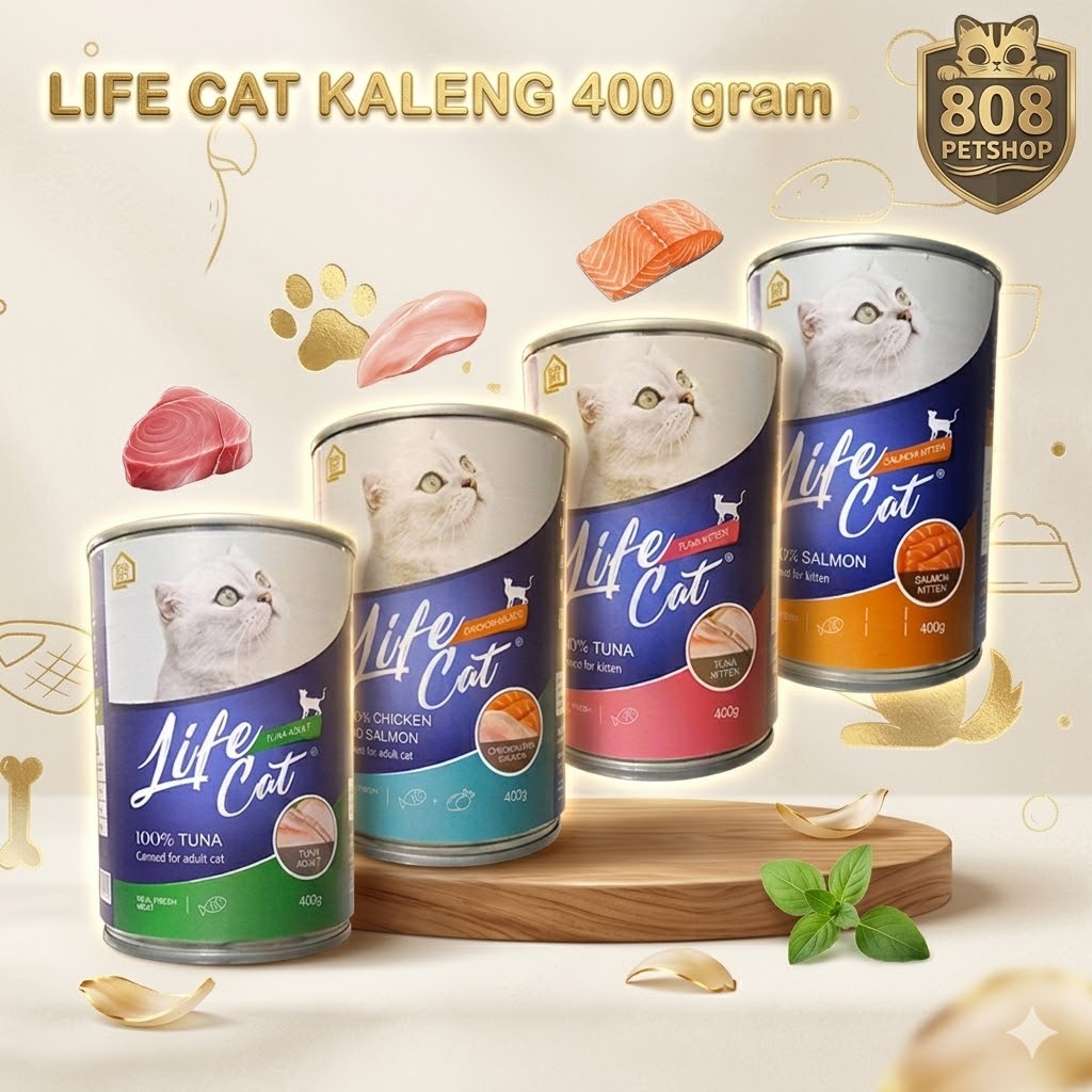 Life Cat kaleng 400gr Life Cat wet food Life Cat makanan basah kucing Makanan Kucing