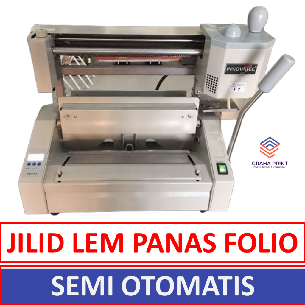 Mesin Jilid Lem Panas INNOVATEC Folio Hot Melt Binding Semi Otomatis - Mesin Jilid Buku Binding F4 D