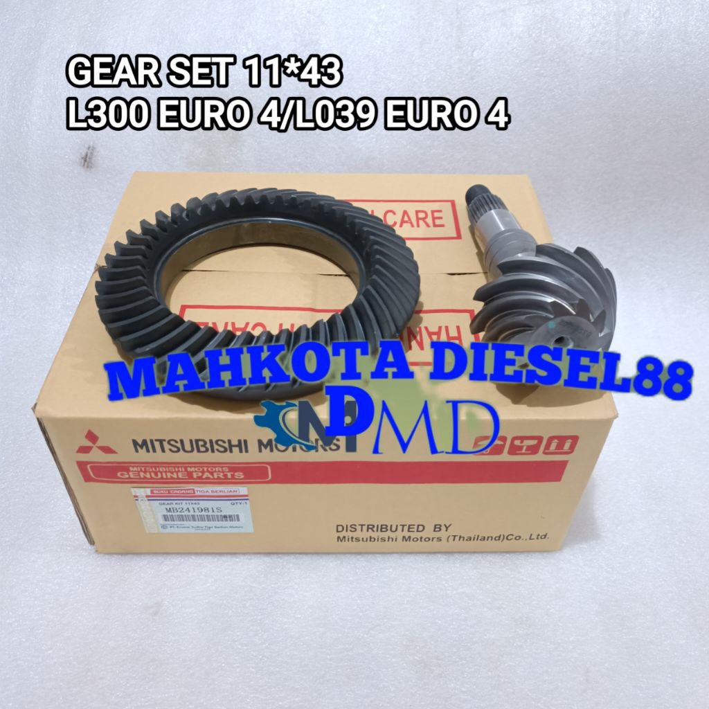 GEAR SET L300 EURO 4 11*43 GIR SET 11X43 L300 EURO 4 L039 EURO 4 GIRSET L300 EURO 4 11X43 MB241981S
