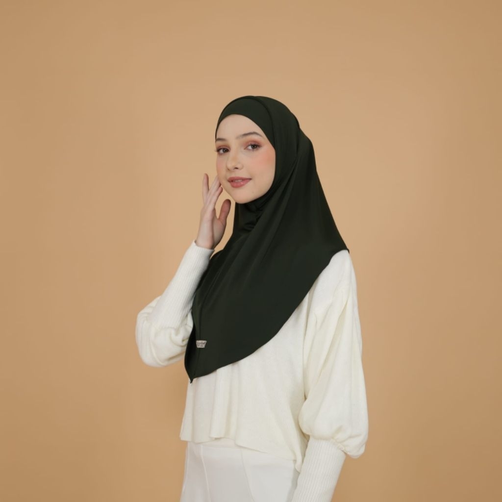 Jilbab Instan Jersey Pet dan Tanpa Pet M L XL Hijab Bergo Jersey non pet Yeppushop Kerudung Jersey K