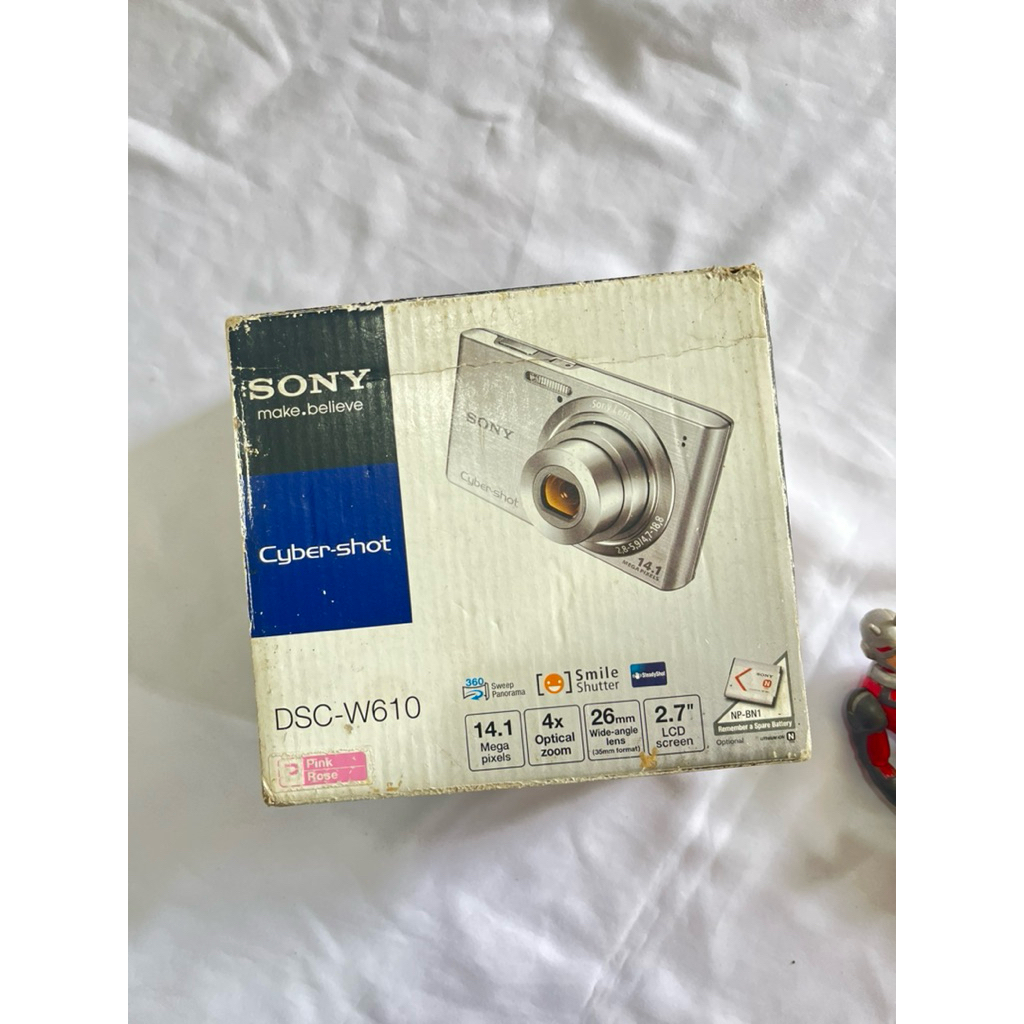 Kamera digicam Sony Cybershot W610 Pinkkk Fullset