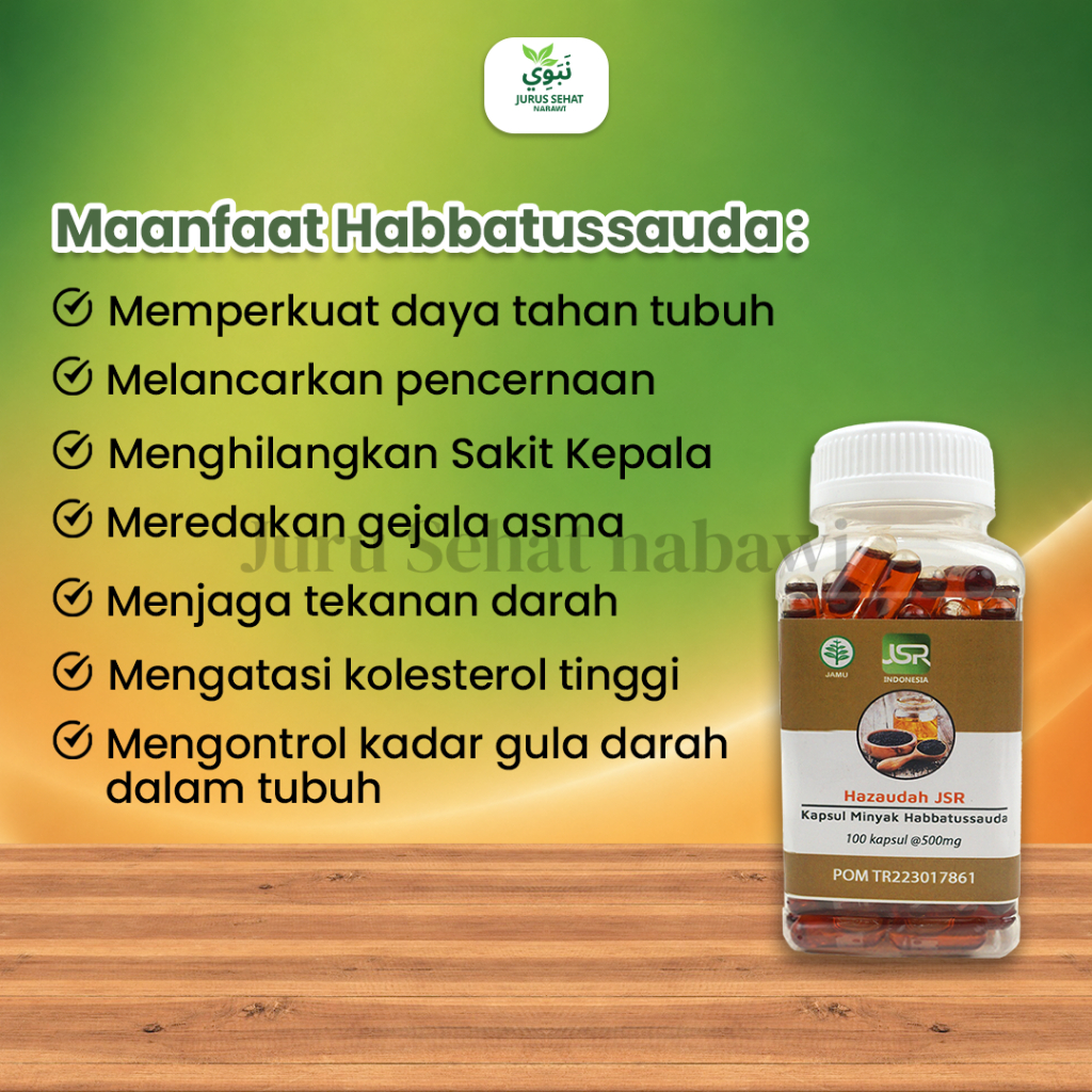 JSR - Habbatussauda Oil JSR Rekomendasi Dr Zaidul Akbar - 100 Kapsul