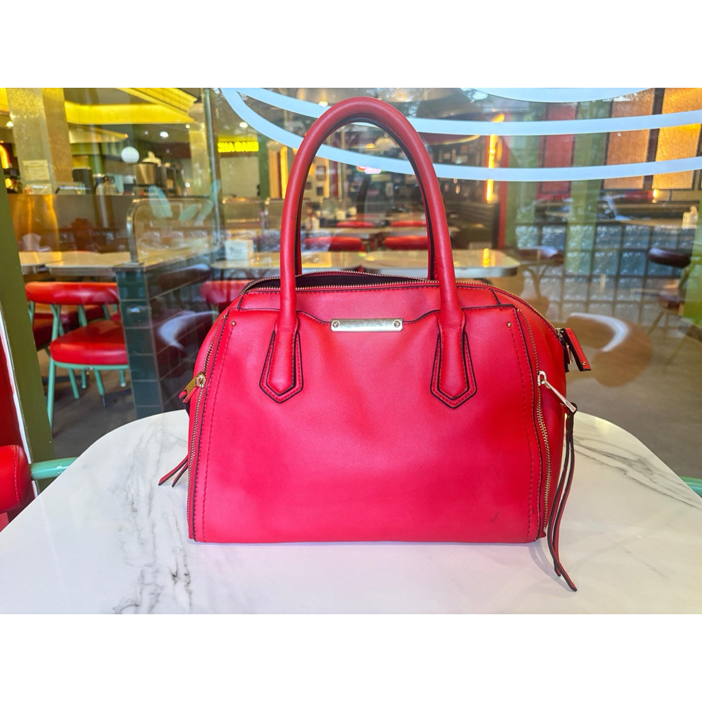 Tas Aldo Preloved Handbag Merah Sling Bag Elegan Original Kondisi Bagus