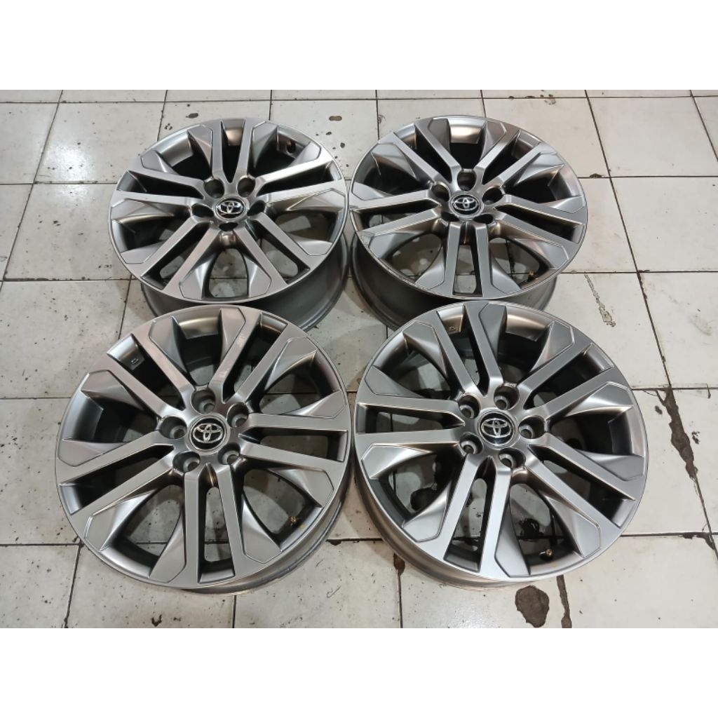 Velg bekas mobil oem copotan zenix ring 18 lebar 7 baut 5x114.3 velg only