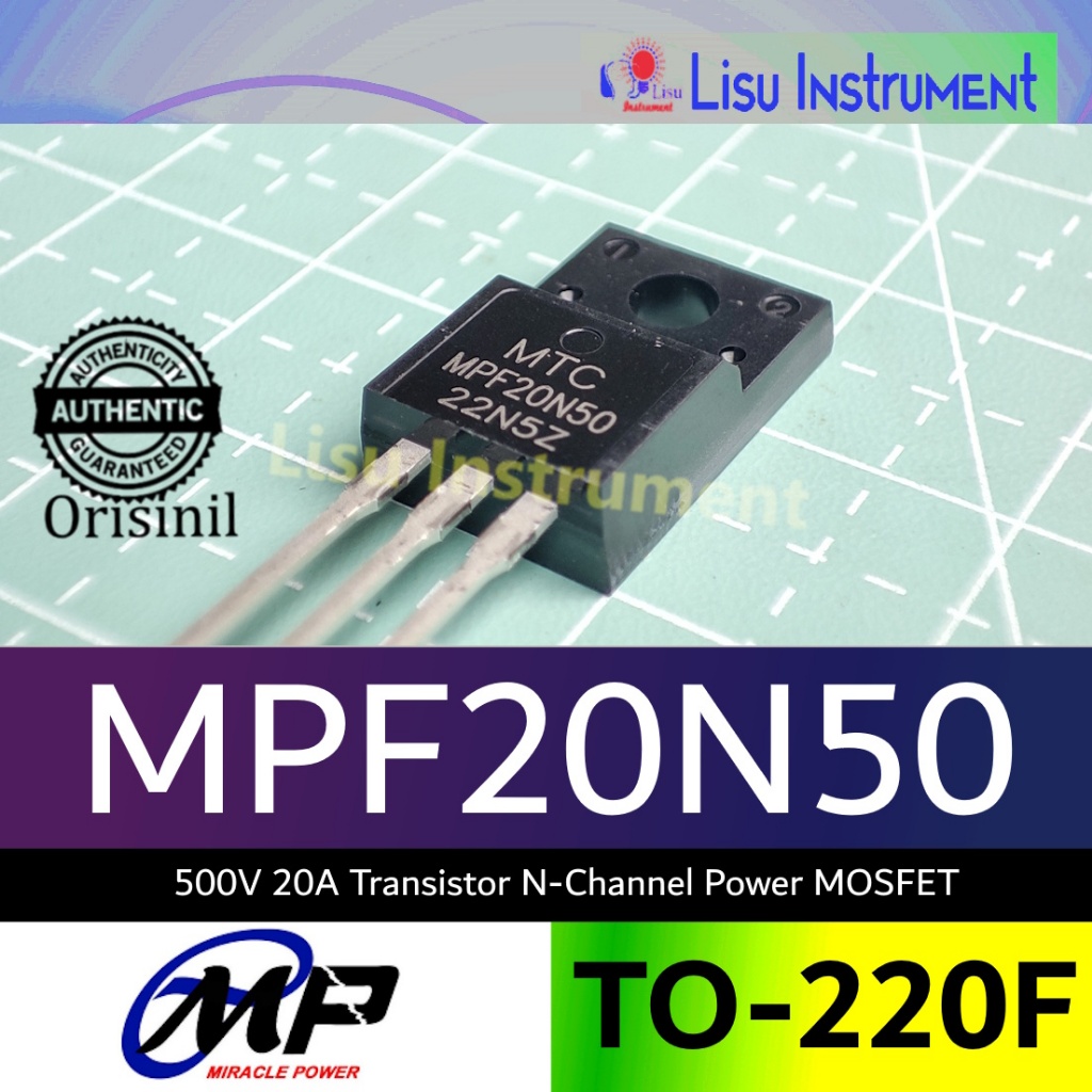 MPF20N50 500V 20A Transistor Mosfet N-Channel Through Hole 20N50 TO-220F MIRACLE POWER Original