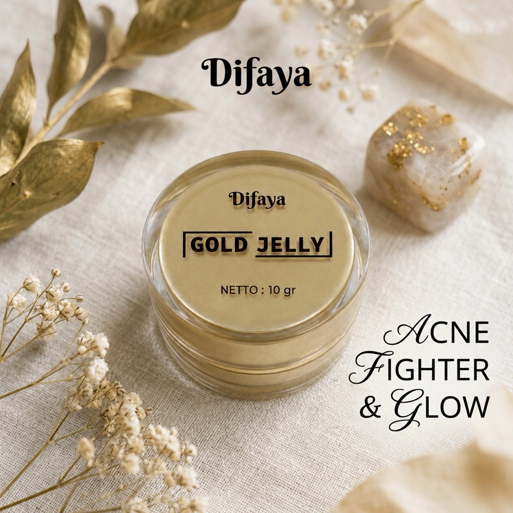 Difaya Gold Jelly - Mencerahkan Mengglowingkan & Menghilangkan Jerawat