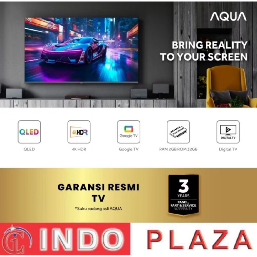 TV AQUA 65 QLED 4K HDR GOOGLE TV / QLED 65 Inch Google TV AQT-65S80EUX