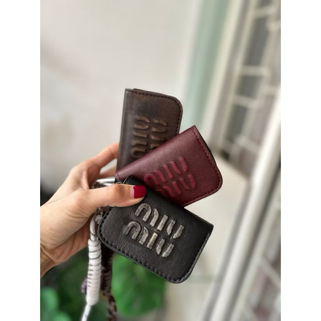 DOMPET MINI MIU LOOKALIKE KULIT PREMIUM / BISA SLEMPANG N GANTUNG TAS / CARD HOLDER WANITA STYLISH