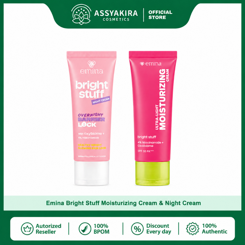 Emina Bright Stuff Moisturizing Cream |  Emina Bright Stuff Night Cream