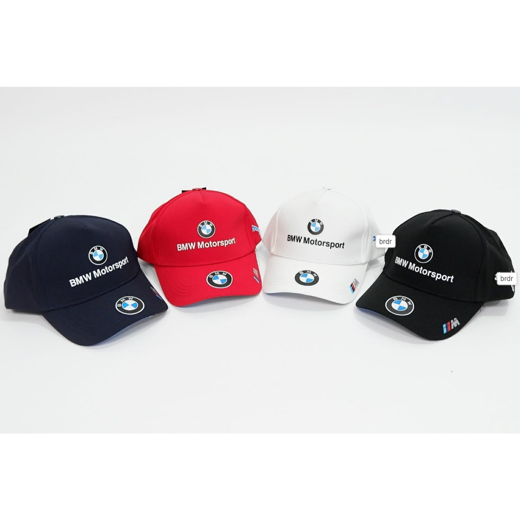 Topi Mobilsport F1 BMW Logo Plat Karet Rubber - Baseball Caps Formula Sport Casual Fashion