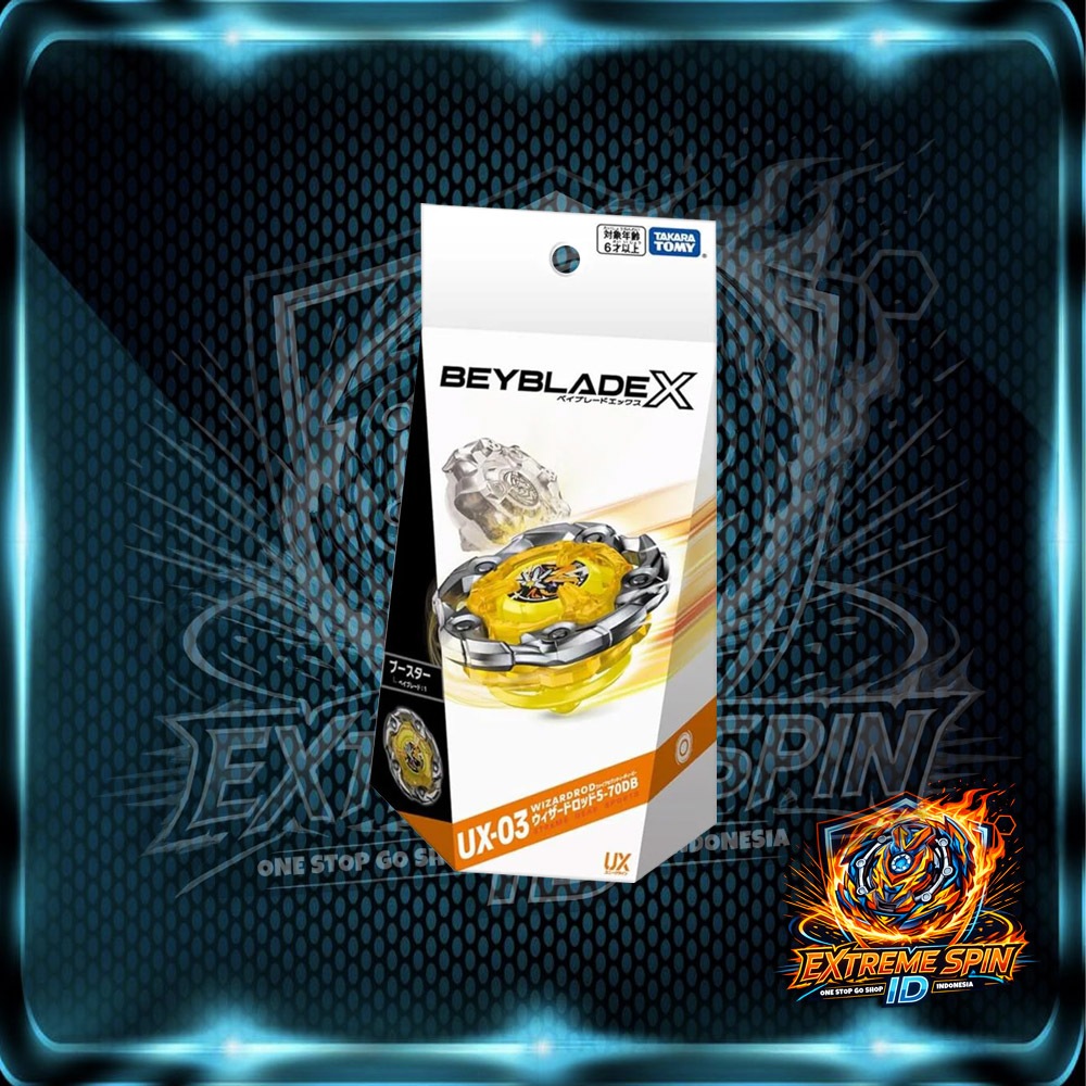 Original Takara Tomy Beyblade x UX-03 Wizard Rod 5-70 DB