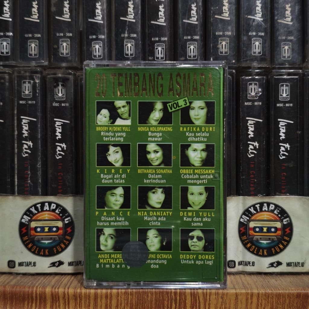 Kaset - 20 Tembang Asmara Vol 3 - Kompilasi Indonesia - Deddy Dores, Nur Afni Octavia, Andi Meriem M