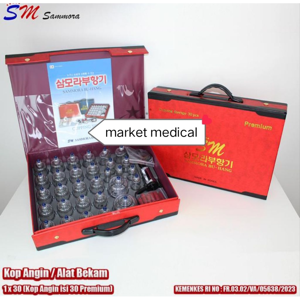 Kop Alat Bekam Sammora 30 Korea Premium