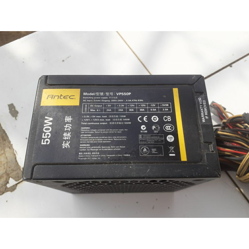 Power Supply Psu antec 550W 80+