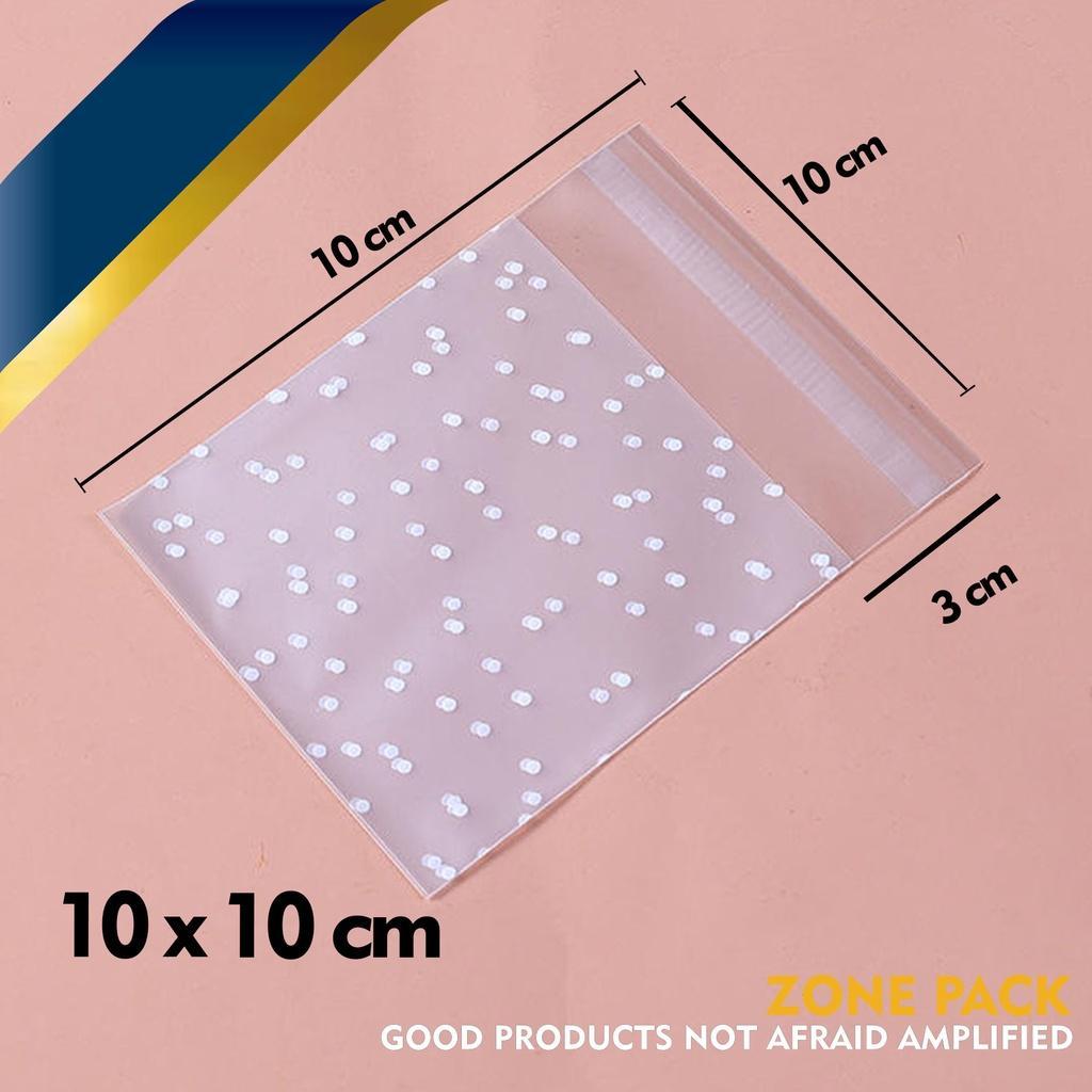 OPP MOTIF 10X10 DOFF POLKADOT (100) X 1
