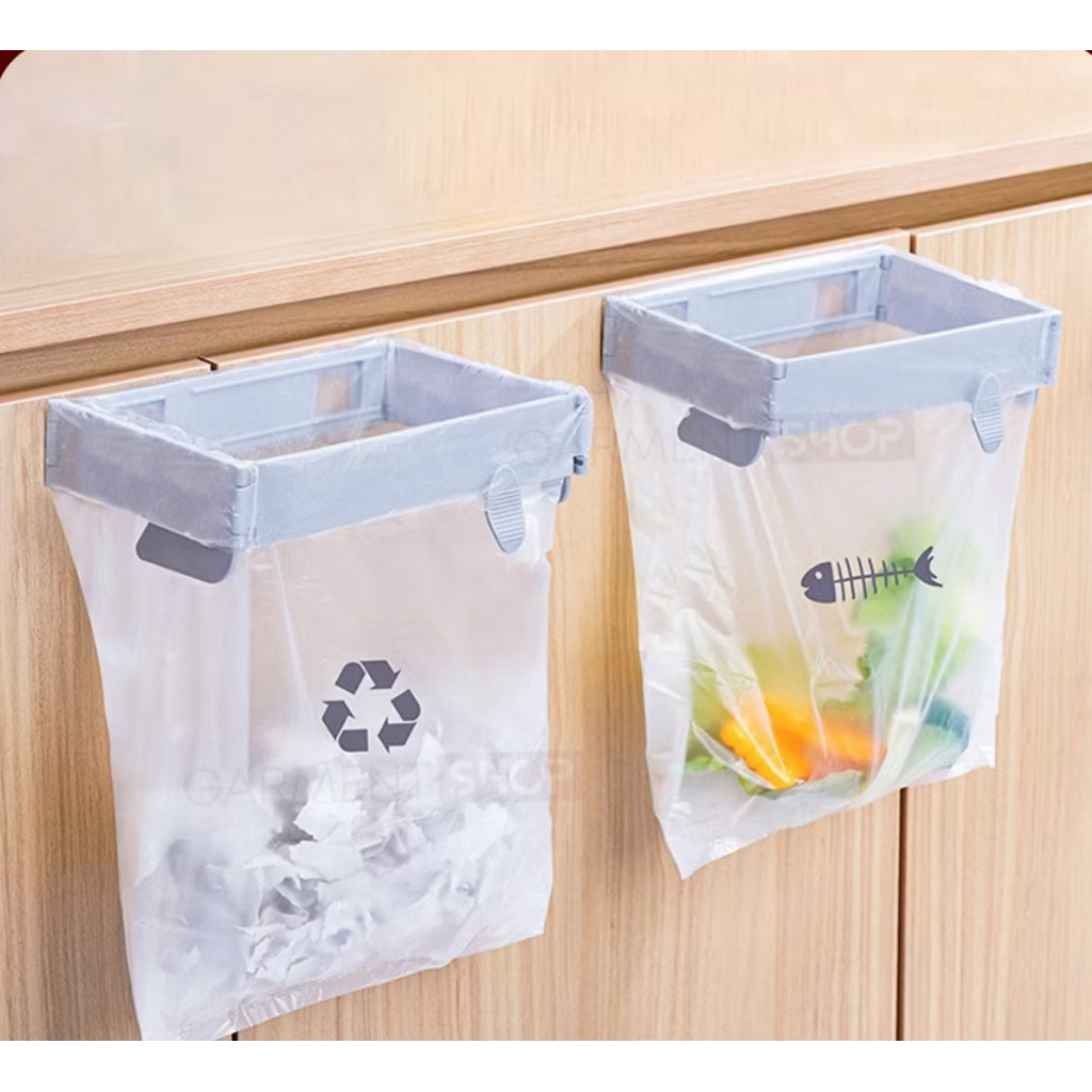(baru) PENJEPIT KANTONG PLASTIK SAMPAH / Pengait Kantong Plastik Sampah Dapur Kamar Mandi Pembuangan