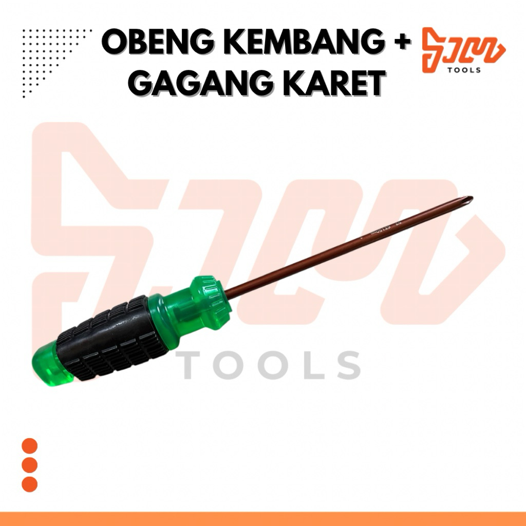 Obeng Kembang Obeng Plus Gagang Karet 6 inch