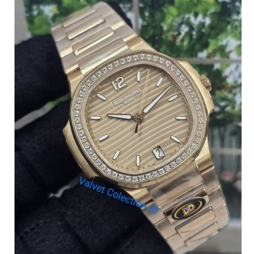 Patek Philippe Nautilus 7118 Ledies Swiss Automatic Movement Rose Gold Dial