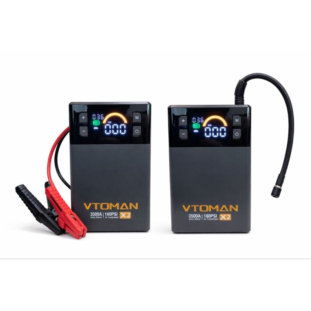 VTOMAN ALAT JUMP START DAN POMPA 160 PSI VTOMAN X2