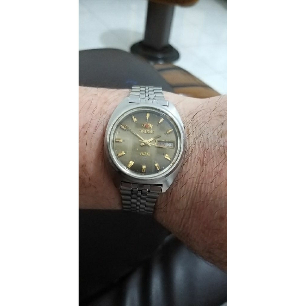 Jam tangan Orient Tri Stat 21jewels/Original head 100% /37mm/Prisma kaca/Unisex