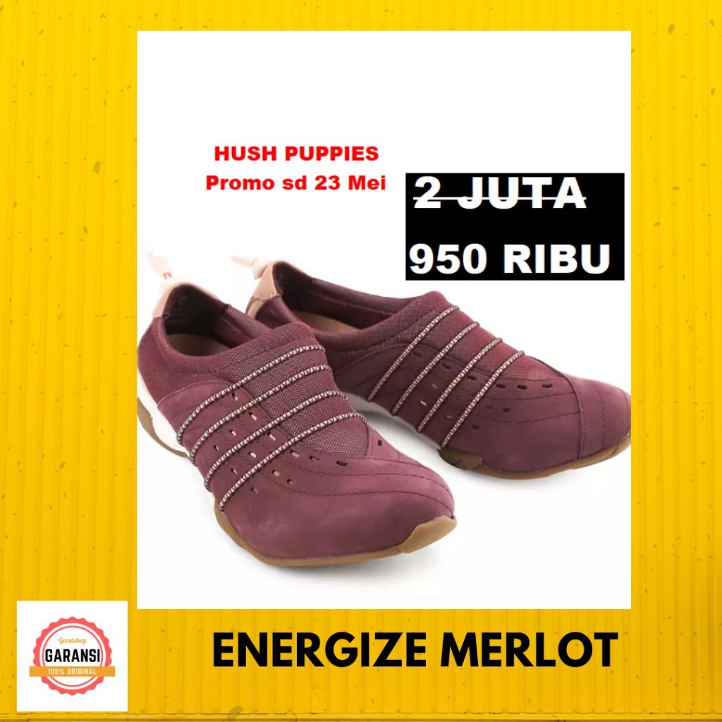 Sepatu Hush Puppies Seri ENERGIZE 100% Original Store