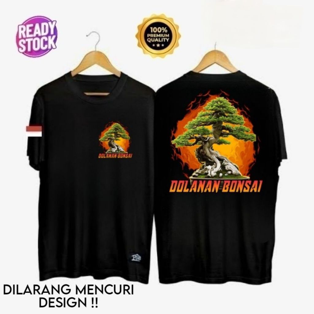KAOS TSHIRT DOLANAN BONSAI//KAOS PECINTA BONSAI