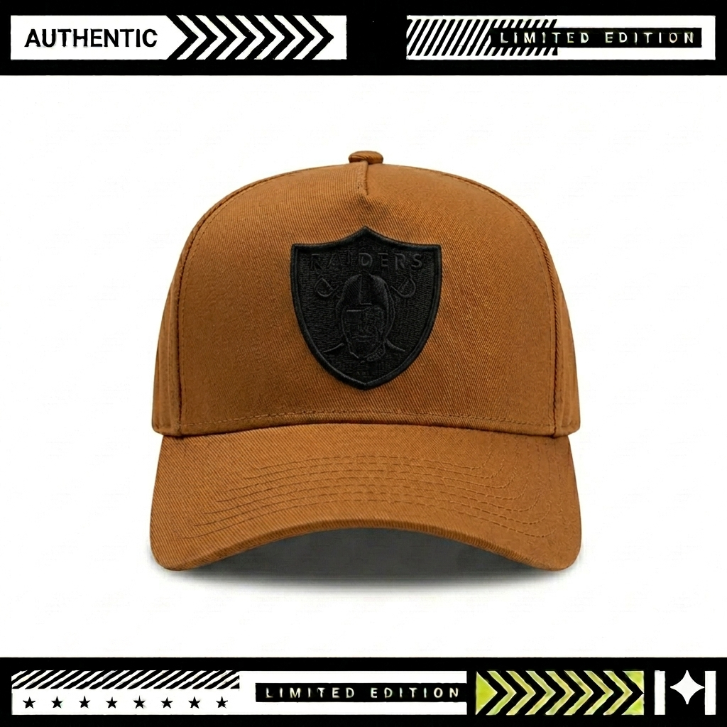 Topi Raiders NFL Baseball Cap Premium - Tan Brown Edition - Topi Snapback Pria Distro
