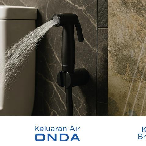 ONDA ORIGINAL Jet Shower Closet Bidet Spray Toilet Semprotan Toilet Duduk Jet Shower Closet Set Puti