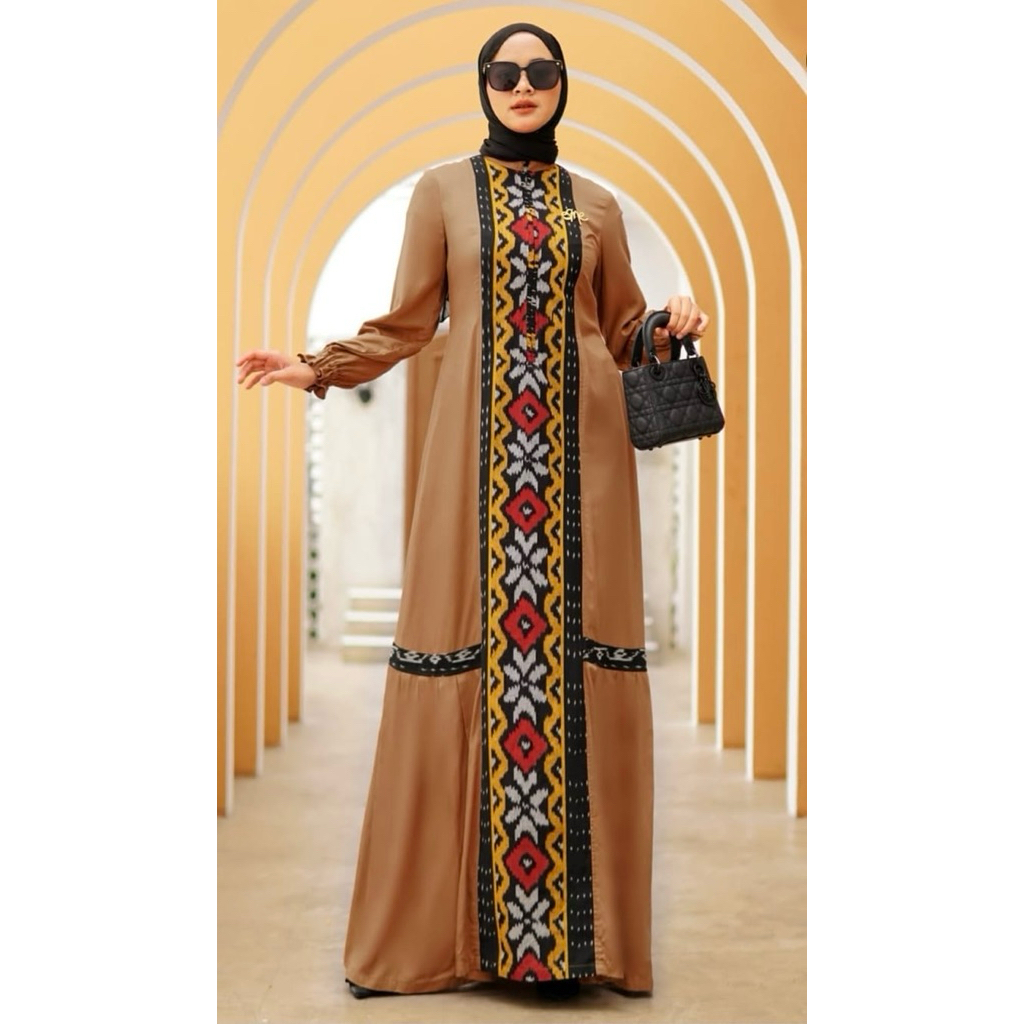 Freya dress esme, dress premium katun rayon, gamis etnik premium