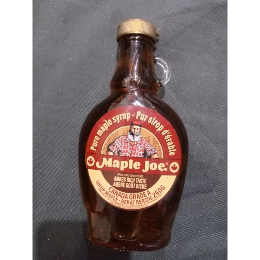 Maple Joe Sirup Maple Murni (Pure Maple Syrup), Canada Grade A 250gr