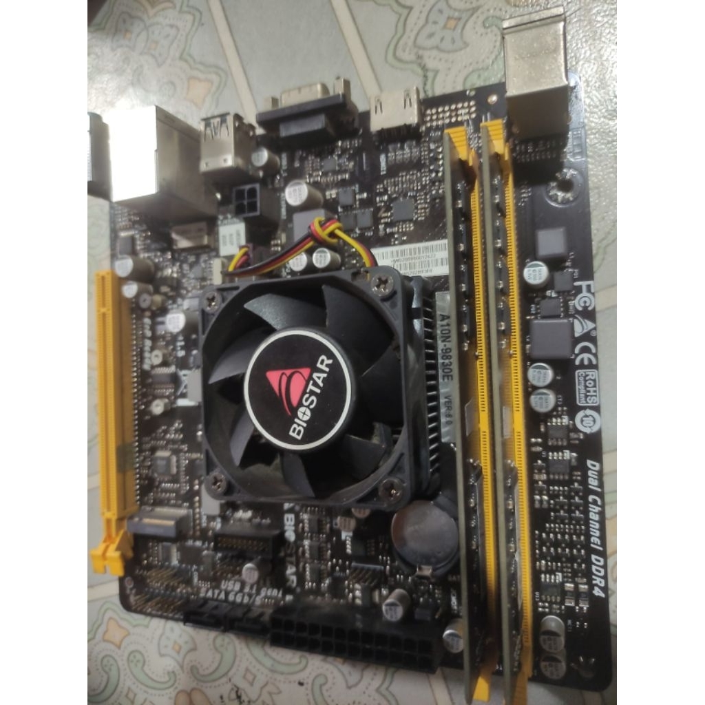 motherboard biostar a10n-9830e ddr4
