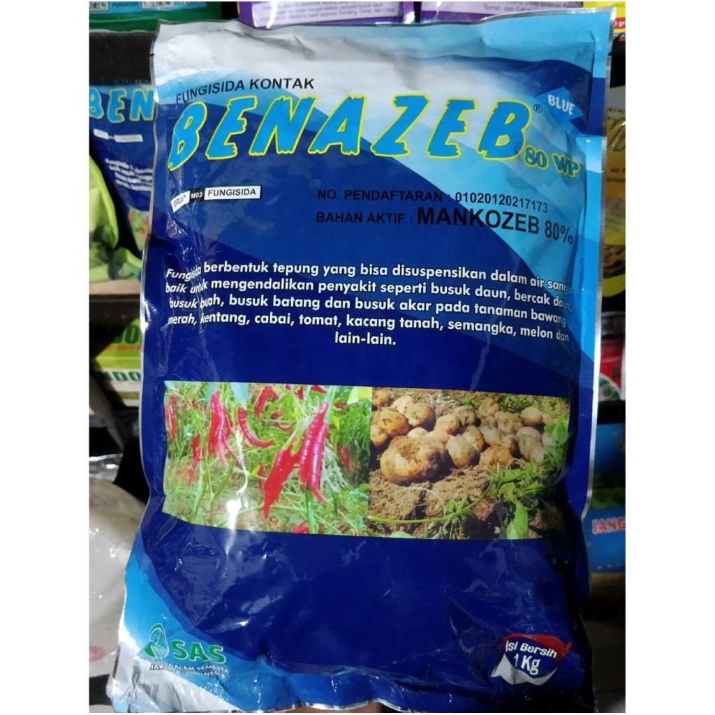 Fungisida Benazeb Blue 80WP 1Kg